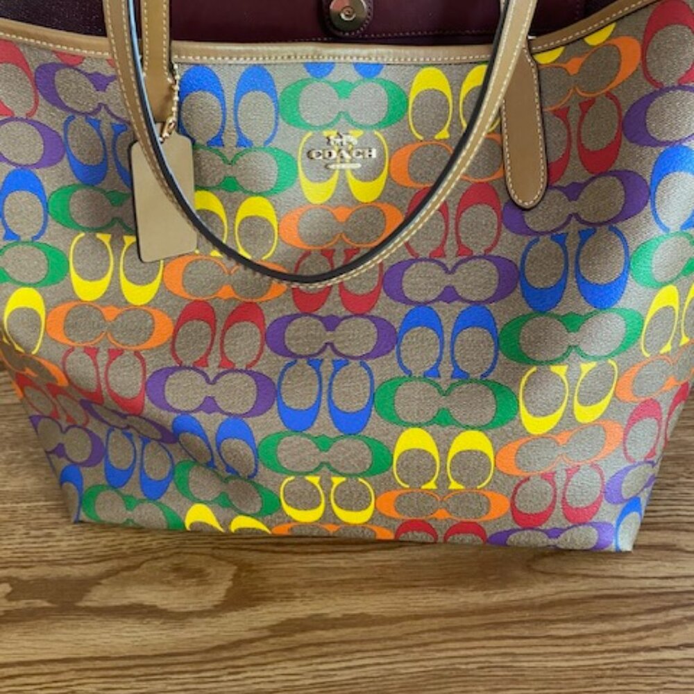 Coach Rainbow City Tote